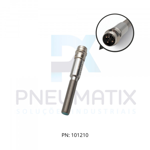 SENSOR IND.CIL.DIAM.5MM Sn:0,8MM FAC.ALIM.10-30VDC PNP NA M8 NBB0,8-5GM25-E2-V3 PN:120377 PEPPERL