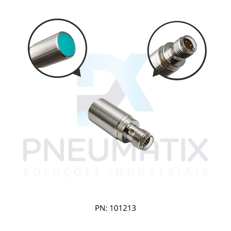 SENSOR IND.CIL.DIAM.18MM Sn:8MM FAC.ALIM.10-30VDC PNP NF M12 NBB8-18GM30-E3-V1 PN:326161-0097 PEPPERL SENSOR IND.CIL.DIAM.18MM Sn:8MM FAC.ALIM.10-30VDC PNP NF M12 NBB8-18GM30-E3-V1 PN:326161-0097 PEPPERL