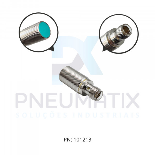 SENSOR IND.CIL.DIAM.18MM Sn:8MM FAC.ALIM.10-30VDC PNP NF M12 NBB8-18GM30-E3-V1 PN:326161-0097 PEPPERL