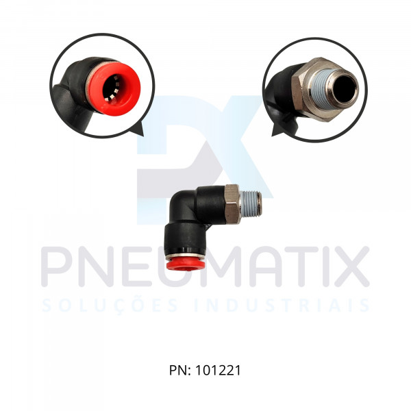 CONEXAO COTOVELO MACHO PLASTICA 08MM X R.1/8 BSPT C01470818 NORGREN CONEXAO COTOVELO MACHO PLASTICA 08MM X R.1/8 BSPT C01470818 NORGREN