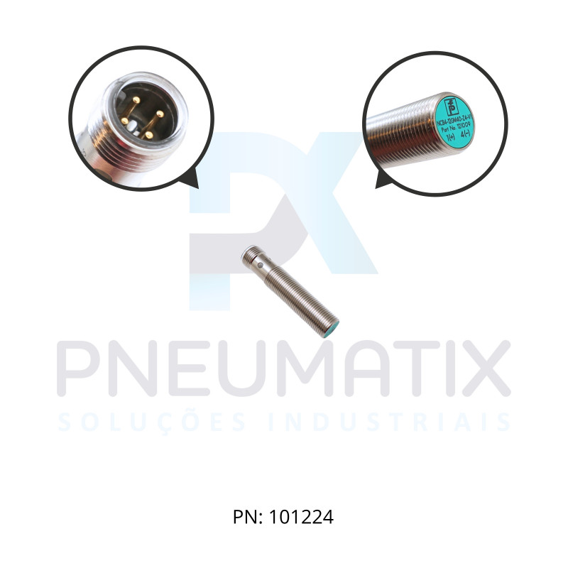 SENSOR IND.CIL.DIAM.12MM Sn:4MM FAC.ALIM.3,5-30VDC 2 FIOS NA M12 NCB4-12GM40-Z4-V1 PN:121009 PEPPERL SENSOR IND.CIL.DIAM.12MM Sn:4MM FAC.ALIM.3,5-30VDC 2 FIOS NA M12 NCB4-12GM40-Z4-V1 PN:121009 PEPPERL