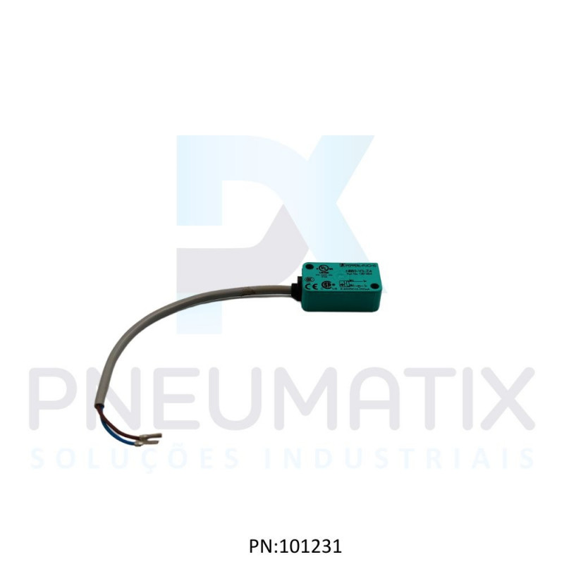 SENSOR IND.RETANGULAR Sn:3MM FAC.ALIM.5-60VDC 2 FIOS NA CABO 2MTS NBB3-V3-Z4 PN:087484 PEPPERL