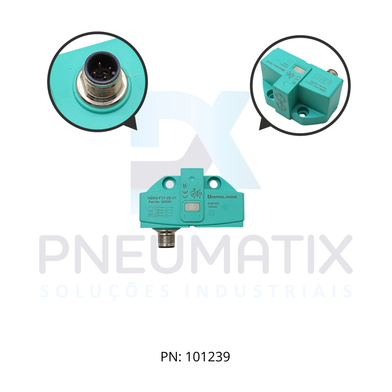 SENSOR IND.MONITOR VALVULA Sn:3MM FAC.ALIM.6-60VDC 2 FIOS 2xNA M12 NBN3-F31-Z8-V1 PN:282685 PEPPERL SENSOR IND.MONITOR VALVULA Sn:3MM FAC.ALIM.6-60VDC 2 FIOS 2xNA M12 NBN3-F31-Z8-V1 PN:282685 PEPPERL