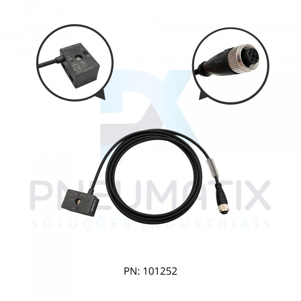 DERIVADOR VAMPIRO REDE AS-I CONECTOR RETO M12 FEMEA CABO 2MTS PUR VAZ-T1-FK-G10-2M-PUR-V1-G PN:216031 PEPPERL