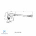 CABO C/CONECTOR 5MTS MACHO ANGULAR M8 3 POLOS COR CINZA PUR V3S-WM-5M-PUR PN:240808-001 PEPPERL
