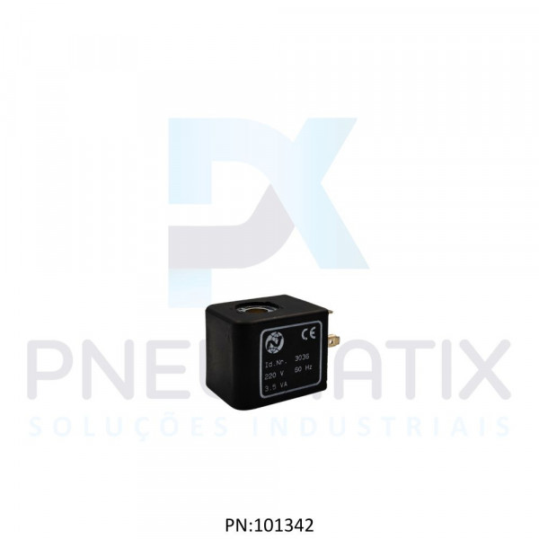 BOBINA TENSAO 220VAC POTENCIA 3,5VA TAM.30MM NUCLEO 9,2MM SERIE 97300 0000000303622060 NORGREN