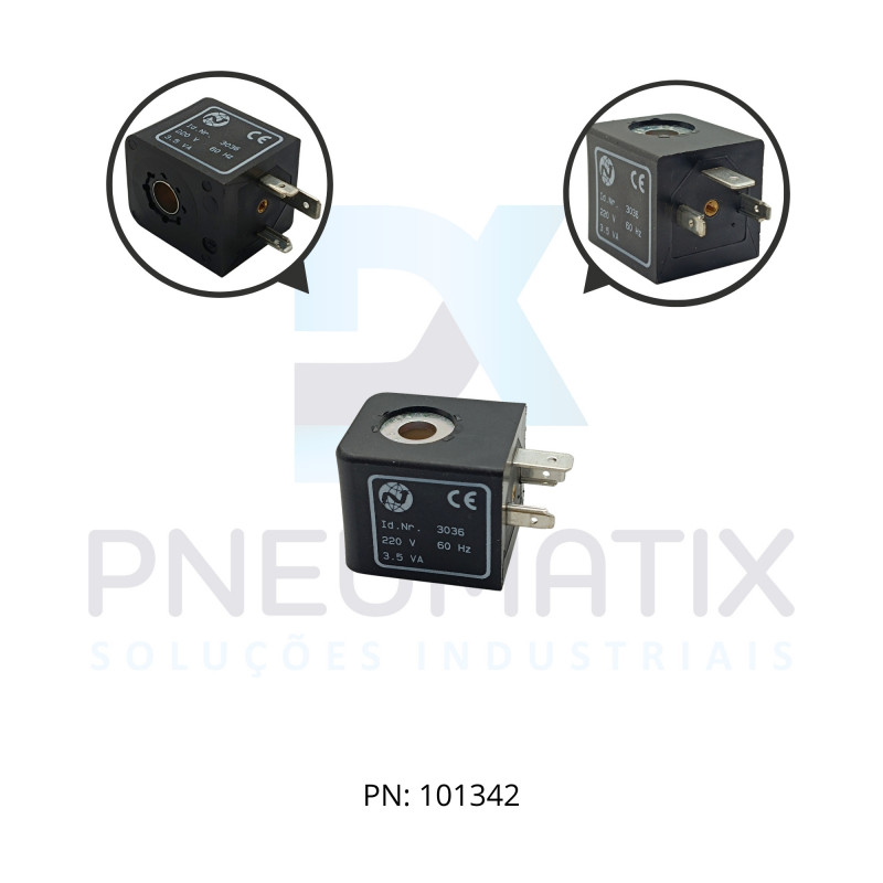 BOBINA TENSAO 220VAC POTENCIA 3,5VA TAM.30MM NUCLEO 9,2MM SERIE 97300 0000000303622060 NORGREN BOBINA TENSAO 220VAC POTENCIA 3,5VA TAM.30MM NUCLEO 9,2MM SERIE 97300 0000000303622060 NORGREN