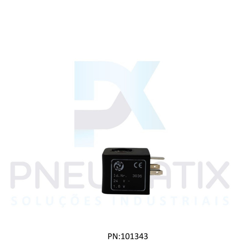 BOBINA TENSAO 24VCC POTENCIA 1,6 WATTS TAM.30MM NUCLEO 9,2MM SERIE 97300 0000000303602400 NORGREN