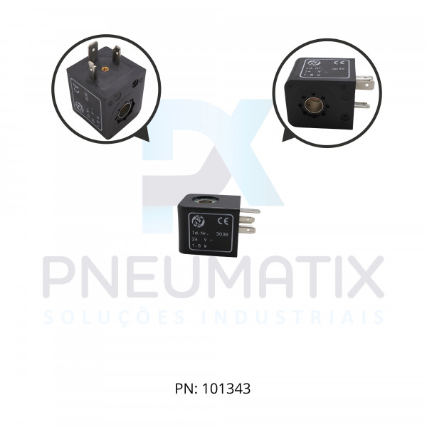 BOBINA TENSAO 24VCC POTENCIA 1,6 WATTS TAM.30MM NUCLEO 9,2MM SERIE 97300 0000000303602400 NORGREN BOBINA TENSAO 24VCC POTENCIA 1,6 WATTS TAM.30MM NUCLEO 9,2MM SERIE 97300 0000000303602400 NORGREN