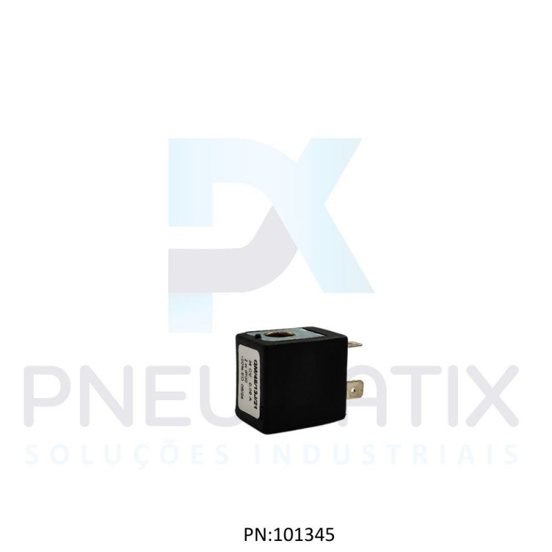 BOBINA TENSAO 24VCC POTENCIA 2,0 WATTS TAM.22MM NUCLEO 9,2 MM SERIE V51 QM/48/13J/21 NORGREN