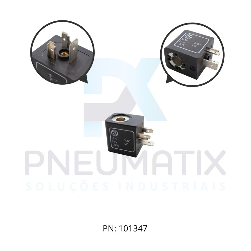BOBINA TENSAO 24VCC POTENCIA 0,7 WATTS TAM.22MM NUCLEO 9,2MM SERIE V61 0000000305002400 NORGREN BOBINA TENSAO 24VCC POTENCIA 0,7 WATTS TAM.22MM NUCLEO 9,2MM SERIE V61 0000000305002400 NORGREN