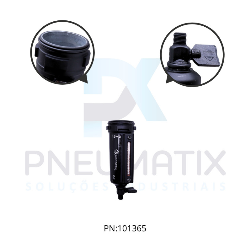 COPO METAL C/DRENO MANUAL LINHA 73 4403-50F NORGREN