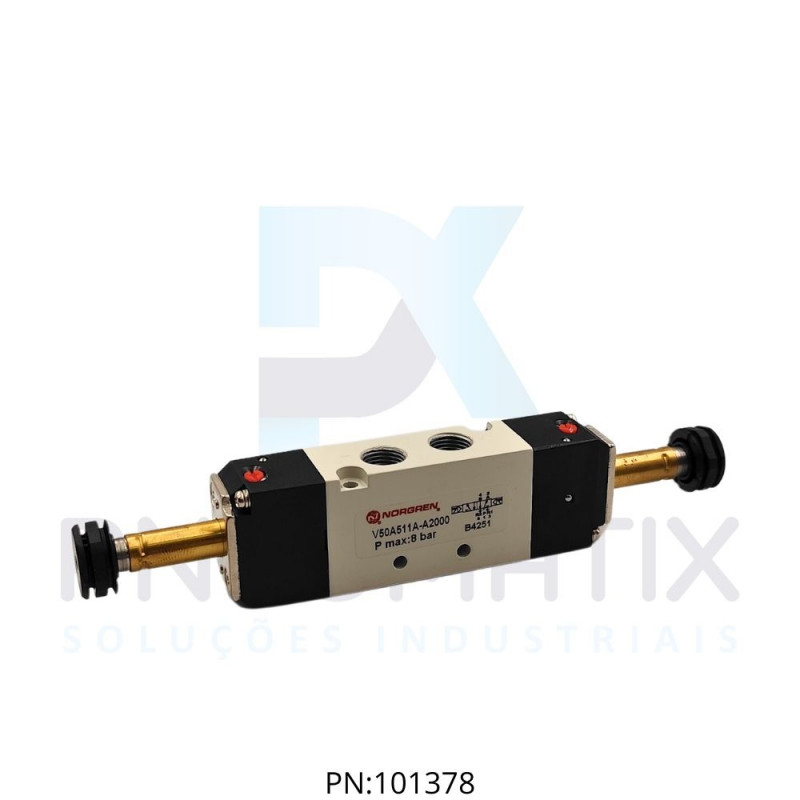 VALVULA IN LINE D.SOL.5/2V R.1/8 BSPP S/BOB.SERIE V50 V50A511A-A2000 NORGREN VALVULA IN LINE D.SOL.5/2V R.1/8 BSPP S/BOB.SERIE V50 V50A511A-A2000 NORGREN