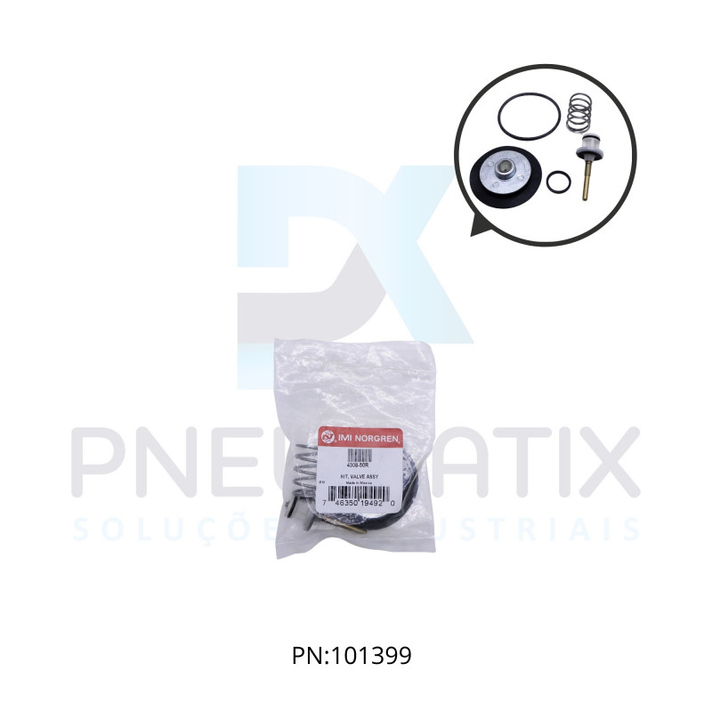 KIT REPARO C/ALIVIO P/FILTRO REGULADOR SERIE B74 4383-700 NORGREN