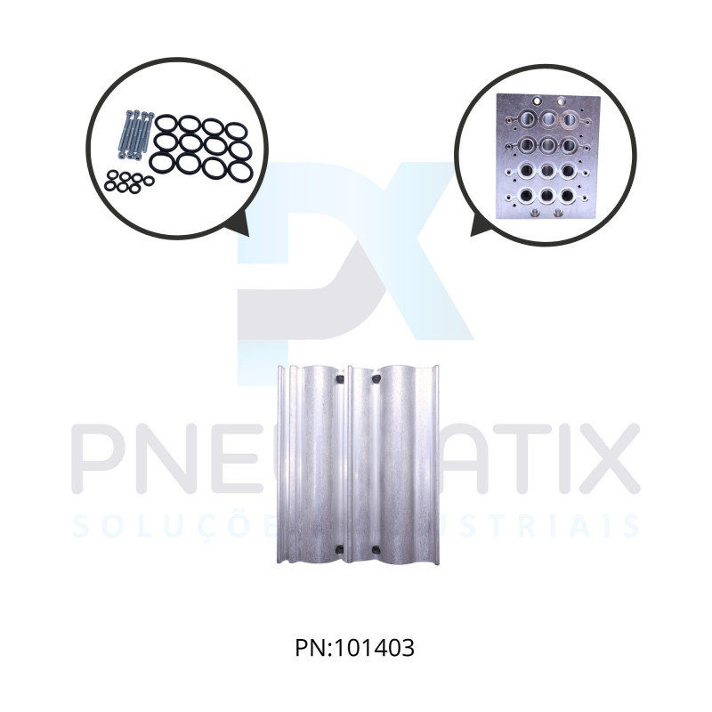 MANIFOLD ALUMINIO P/4 VALVULAS 5/2V 1/4 BSPP SERIE V60 2221104000000000 NORGREN MANIFOLD ALUMINIO P/4 VALVULAS 5/2V 1/4 BSPP SERIE V60 2221104000000000 NORGREN