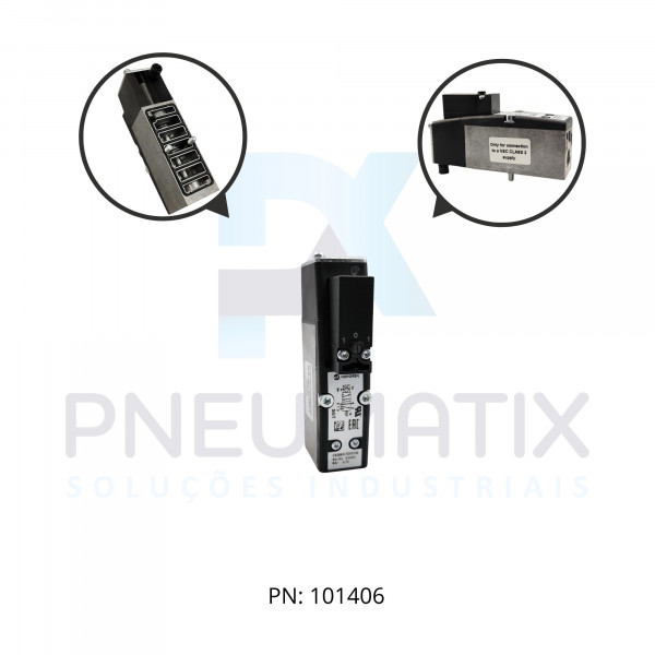 VALVULA ISO 15407-2 5/2 S.SOL.24VCC VS26S517DF213A NORGREN
