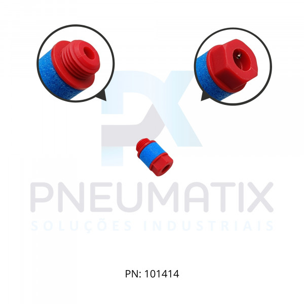 SILENCIADOR PLASTICO C/CONTROLE FLUXO G1/4 BSP T20C2800 NORGREN