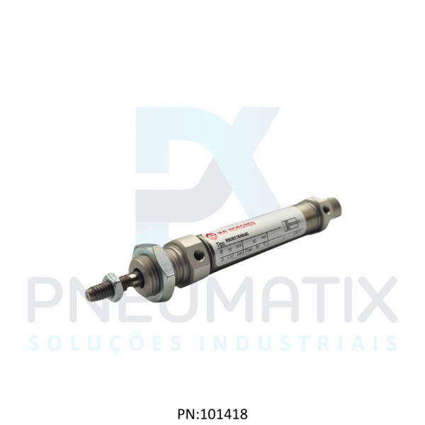 CILINDRO MINI ISO MAGNETICO AMORTECEDOR FIXO DIAM.16MM X CURSO 40MM RM/8016/M/40 NORGREN