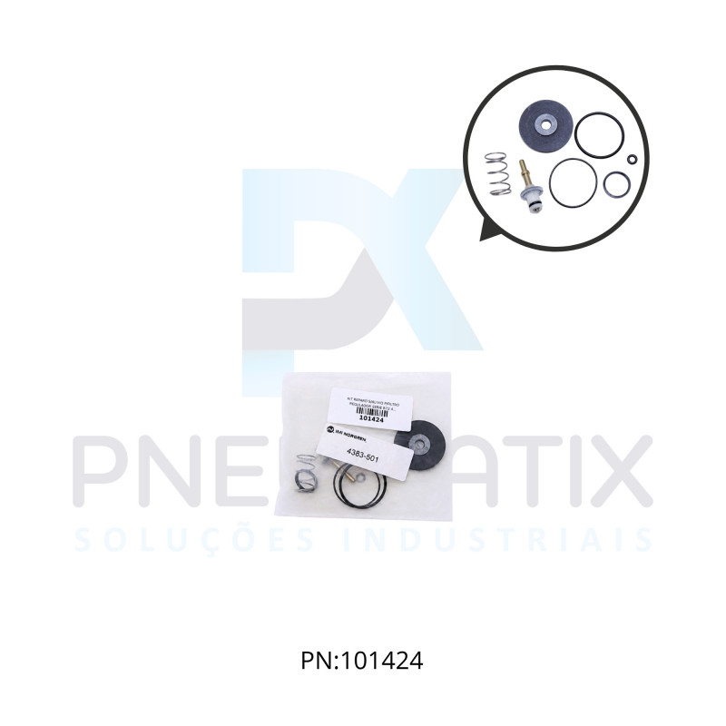 KIT REPARO S/ALIVIO P/FILTRO REGULADOR SERIE B72 4383-501 NORGREN
