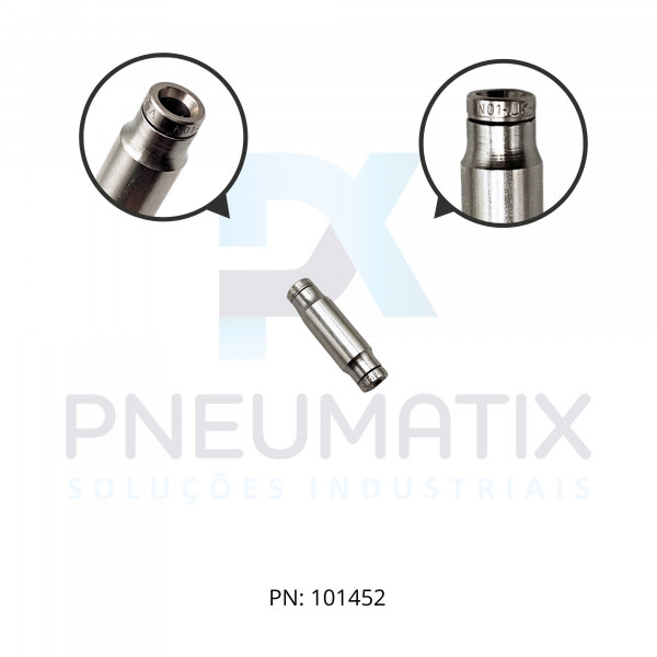 CONEXAO UNIAO RETA METALICA 04MM 100200400 NORGREN