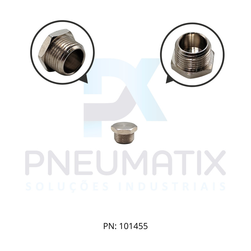 CONEXAO PLUG METALICO 3/8 BSPP 160050038 NORGREN CONEXAO PLUG METALICO 3/8 BSPP 160050038 NORGREN