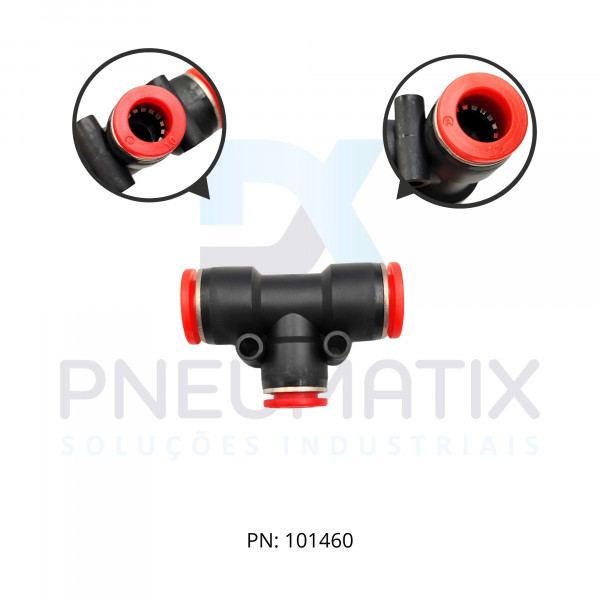 CONEXAO UNIAO T REDUCAO PLASTICA 12MM X 10MM C006A1210 NORGREN