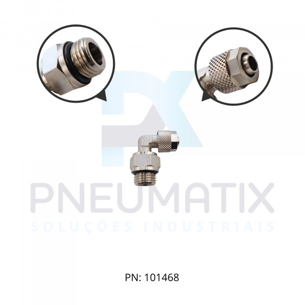 CONEXAO COTOVELO MACHO METALICO 08MM X R.1/4 BSPP 242470828 NORGREN