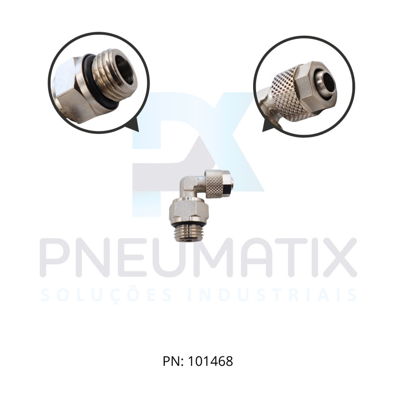 CONEXAO COTOVELO MACHO METALICO 08MM X R.1/4 BSPP 242470828 NORGREN CONEXAO COTOVELO MACHO METALICO 08MM X R.1/4 BSPP 242470828 NORGREN