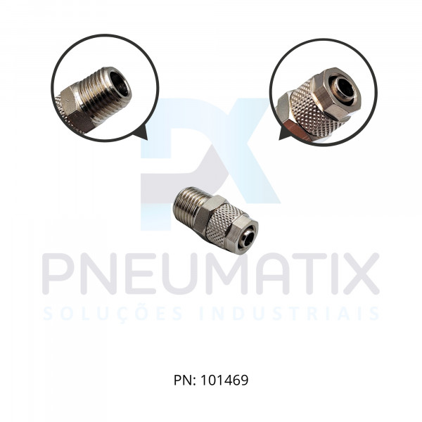 CONEXAO RETA MACHO METALICA 08MM X R.1/4 BSPT 241250828 NORGREN CONEXAO RETA MACHO METALICA 08MM X R.1/4 BSPT 241250828 NORGREN