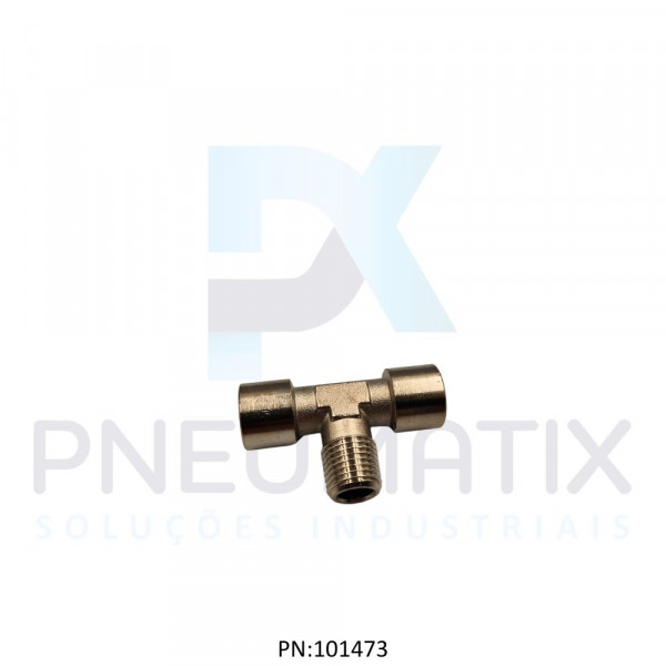 CONEXAO T MACHO 1/4 BSPT X 1/4 BSPP FEMEA 150690028 NORGREN
