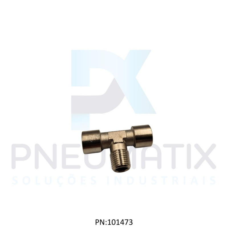 CONEXAO T MACHO 1/4 BSPT X 1/4 BSPP FEMEA 150690028 NORGREN