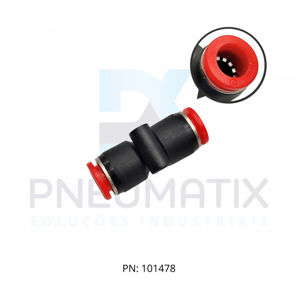 CONEXAO UNIAO RETA PLASTICA 08MM C00200800 NORGREN