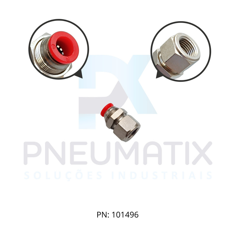 CONEXAO UNIAO P/PAINEL PLASTICA (PASSA MURO) 08MM X R.1/4 BSPP C02320828 NORGREN CONEXAO UNIAO P/PAINEL PLASTICA (PASSA MURO) 08MM X R.1/4 BSPP C02320828 NORGREN