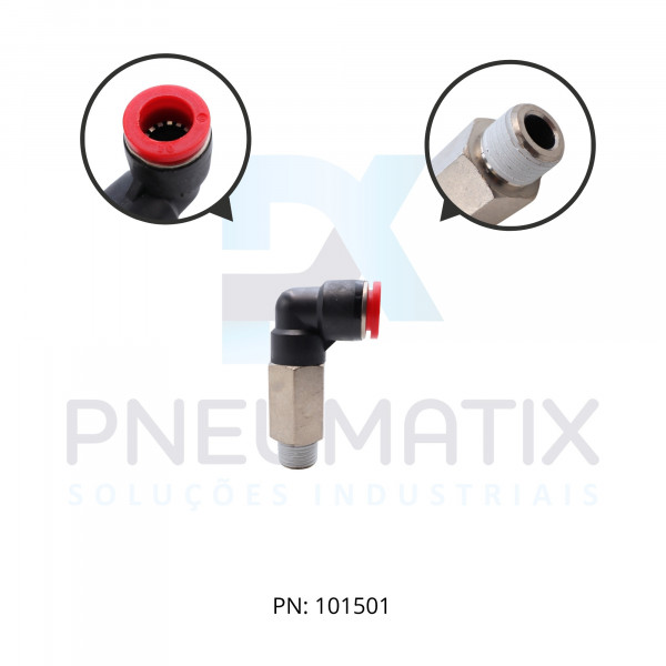 CONEXAO COTOVELO MACHO PLASTICA LONGO 10MM X R.1/4 BSPT C01541028 NORGREN CONEXAO COTOVELO MACHO PLASTICA LONGO 10MM X R.1/4 BSPT C01541028 NORGREN