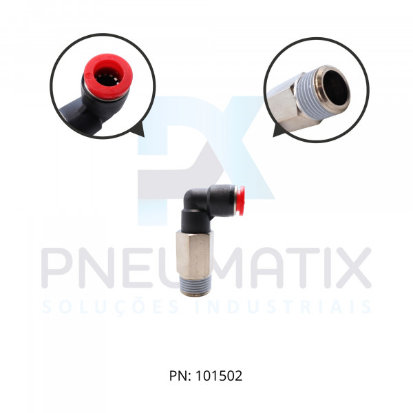 CONEXAO COTOVELO MACHO PLASTICA LONGO 08MM X R.3/8 BSPT C01540838 NORGREN CONEXAO COTOVELO MACHO PLASTICA LONGO 08MM X R.3/8 BSPT C01540838 NORGREN