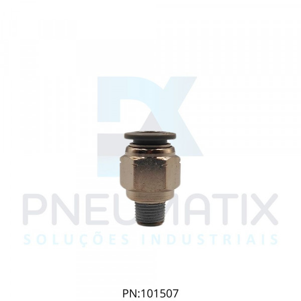 CONEXAO RETA MACHO METALICO 3/8 OD X R.1/8 NPT C24250618 NORGREN