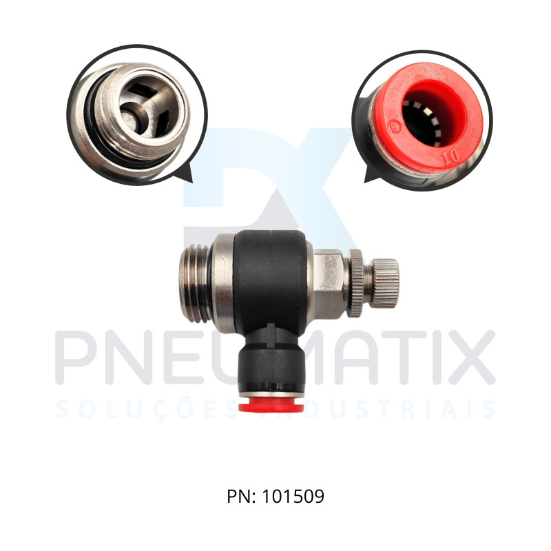 CONEXAO REGULADORA DE FLUXO PLASTICA 10MM X R.1/2 BSPP C0K511048 NORGREN