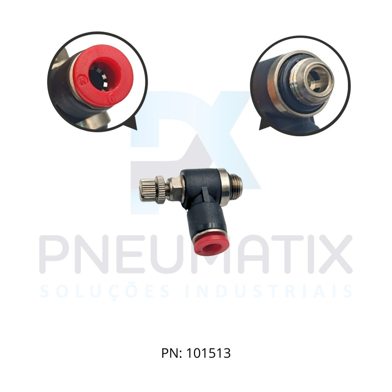 CONEXAO REGULADORA DE FLUXO PLASTICA 06MM X R.1/8 BSPP C0K510618 NORGREN