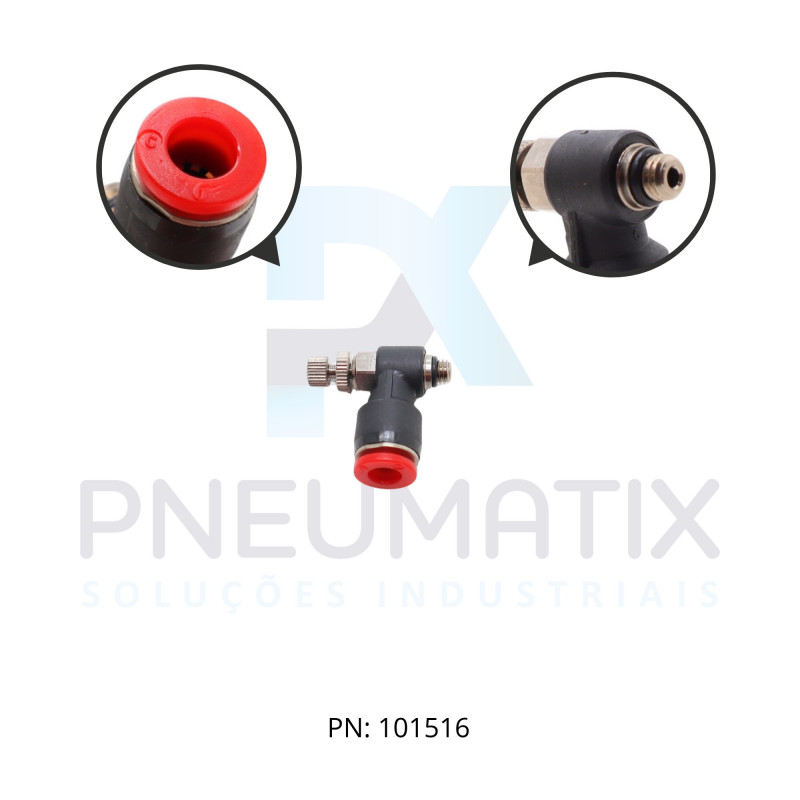 CONEXAO REGULADORA DE FLUXO PLASTICA 06MM X R.M5 C0K510605 NORGREN
