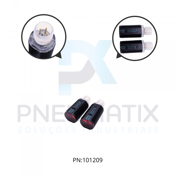 SENSOR FOTOEL.CIL.DIAM.18MM Sn:25M TP.BARREIRA ALIM.10-30VDC PNP NA M12 GD18/GV18/59/102/159 PN:188545 PEPPERL SENSOR FOTOEL.CIL.DIAM.18MM Sn:25M TP.BARREIRA ALIM.10-30VDC PNP NA M12 GD18/GV18/59/102/159 PN:188545 PEPPERL