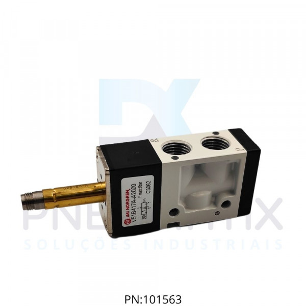 VALVULA IN LINE S.SOL.3/2V MOLA NF R.1/4 BSPP S/BOB.  V51B417A-A2000 NORGREN