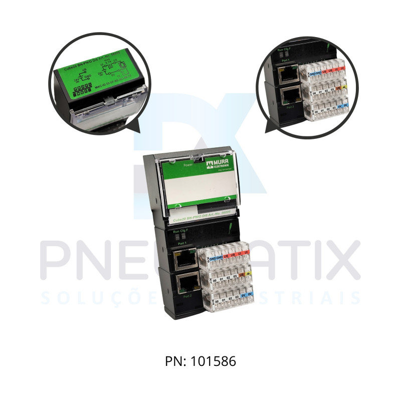 NO DE REDE CUBE20 PROFINET 8DI ME56006 MURRELEKTRONIK