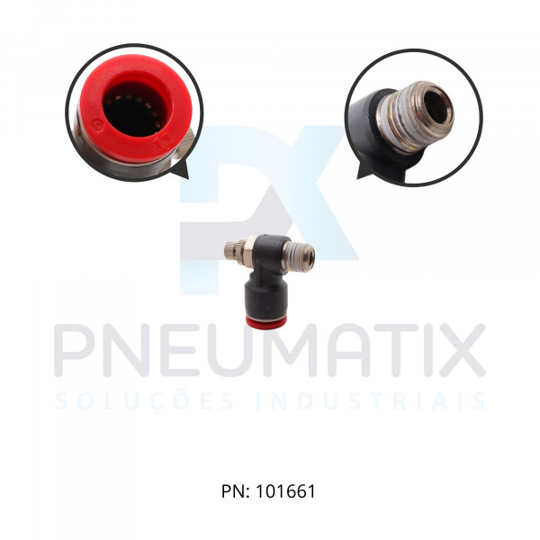 CONEXAO REGULADORA DE FLUXO PLASTICA 12MM X R.1/4 BSPT C0TA01228 NORGREN