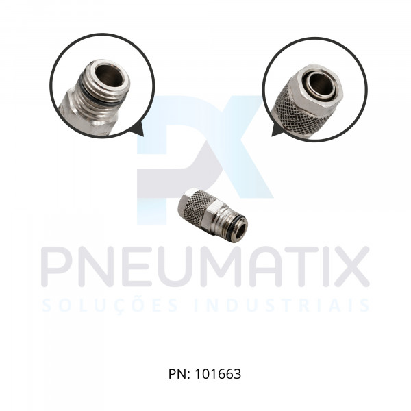 CONEXAO RETA MACHO METALICA PUSH ON 10MM X R.1/4 BSPT 241251028 NORGREN CONEXAO RETA MACHO METALICA PUSH ON 10MM X R.1/4 BSPT 241251028 NORGREN