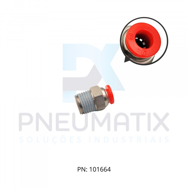 CONEXAO RETA MACHO PLASTICA 06MM X R.1/4 BSPT C01250628 NORGREN CONEXAO RETA MACHO PLASTICA 06MM X R.1/4 BSPT C01250628 NORGREN
