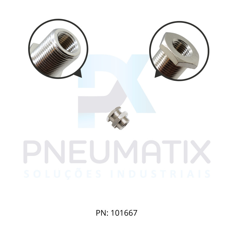 CONEXAO UNIAO P/PAINEL FEMEA METALICO 1/4 BSPP 160290028 NORGREN CONEXAO UNIAO P/PAINEL FEMEA METALICO 1/4 BSPP 160290028 NORGREN