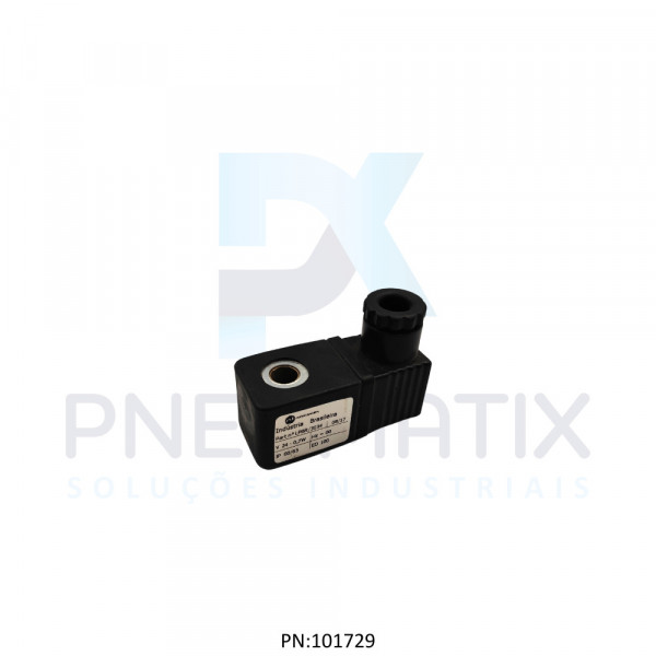 BOBINA TENSAO 24VCC POTECIA 0,7 WATTS TAM.30MM NUCLEO 9,2MM SERIE VBN28 LPBR/303402400 NORGREN