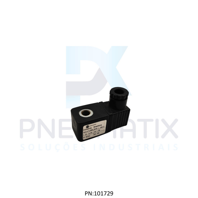 BOBINA TENSAO 24VCC POTECIA 0,7 WATTS TAM.30MM NUCLEO 9,2MM SERIE VBN28 LPBR/303402400 NORGREN