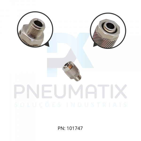 CONEXAO RETA MACHO METALICA 10MM X R.1/8 BSPT 241251018 NORGREN
