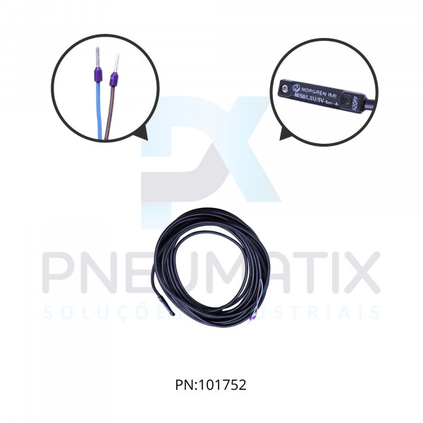 SENSOR MAGNETICO P/CIL.ALIM.10-240VAC 10-170VCC REED SWITCH NA CABO 5 MTS M/50/LSU/5V NORGREN